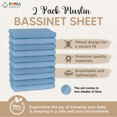 KoolerThings bassinet sheet snug-fit Angelbliss supports a tidy bedside sleeper fit.