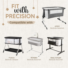 KoolerThings bassinet sheets universal fit 33x20 demonstrates compatibility