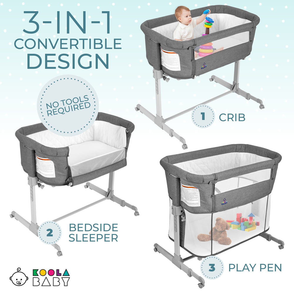 KoolerThings bedside sleeper with zipper access offering easy breastfeed and close contact