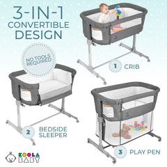 KoolerThings bedside sleeper with zipper access offering easy breastfeed and close contact
