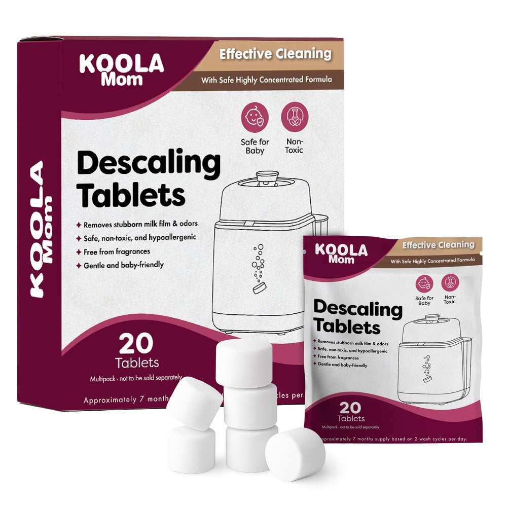 KoolerThings descaling tablet in Bottle Washer Pro tray for efficient cleaning