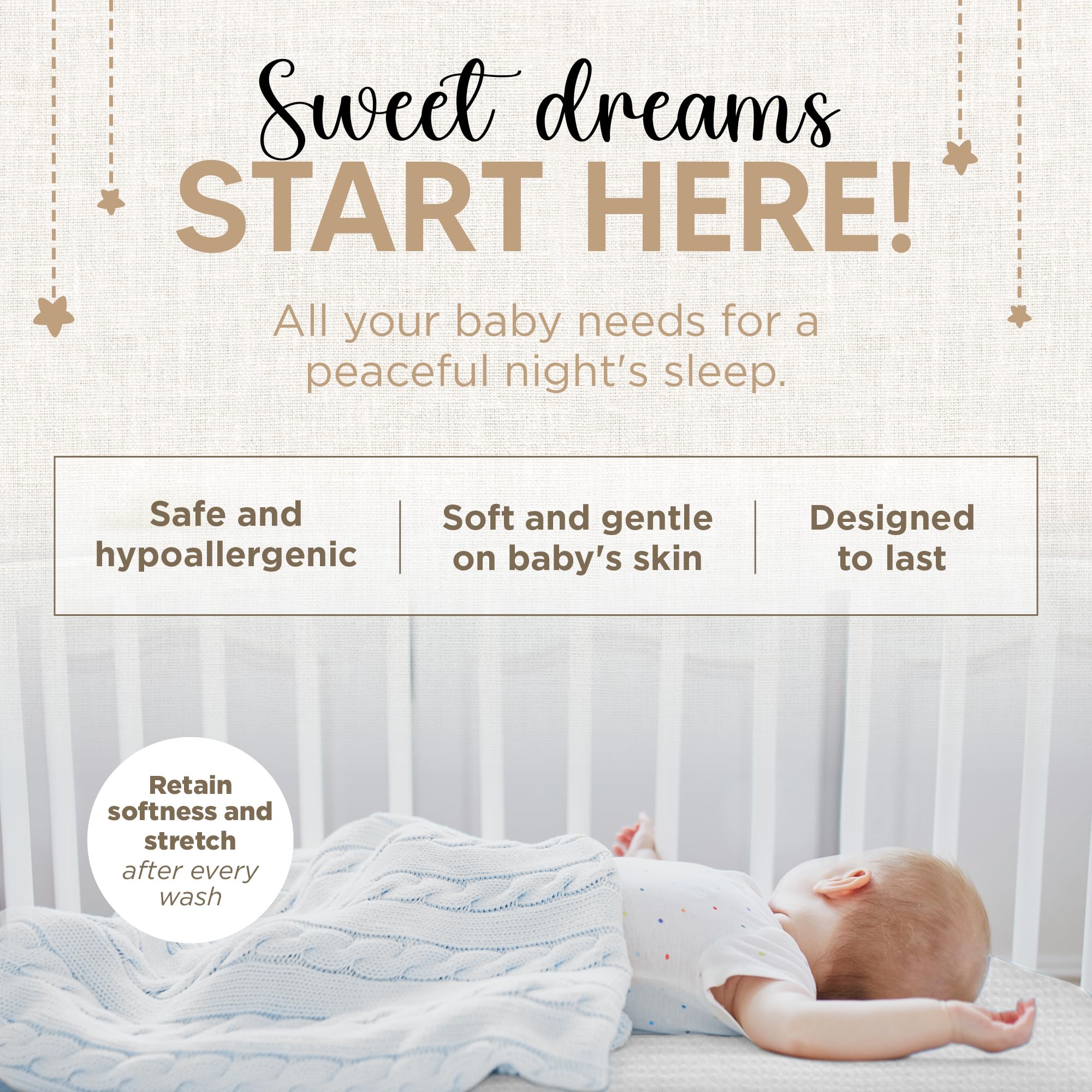 KoolerThings organic muslin cotton fiber, breathable and gentle on baby skin