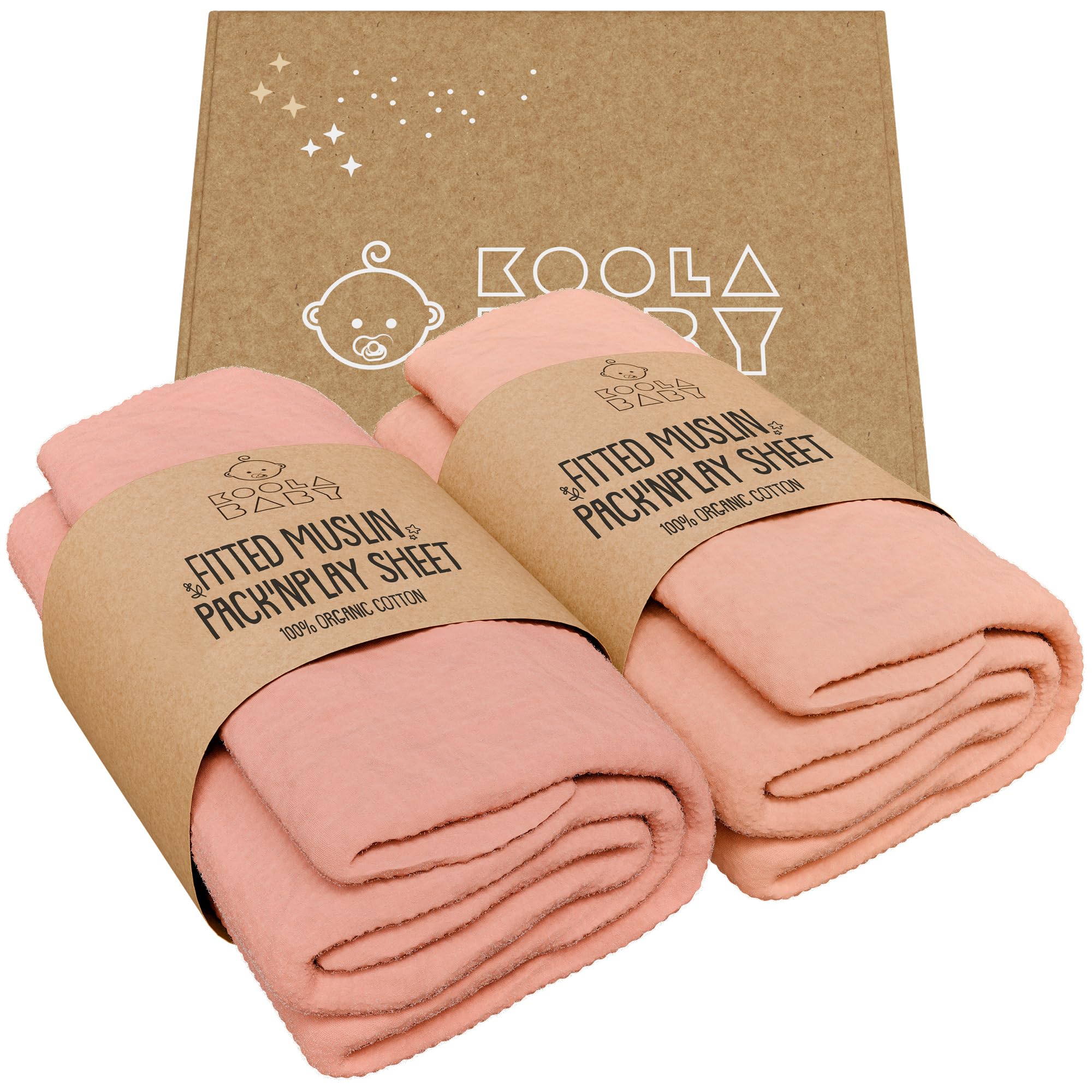 KoolerThings pack-and-play sheets in use shows safe, comfortable cover