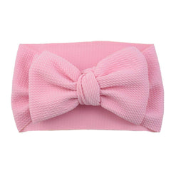 Koolgil Baby Girl 8'' Soft Big Bow Headband pink enhances newborn photography.