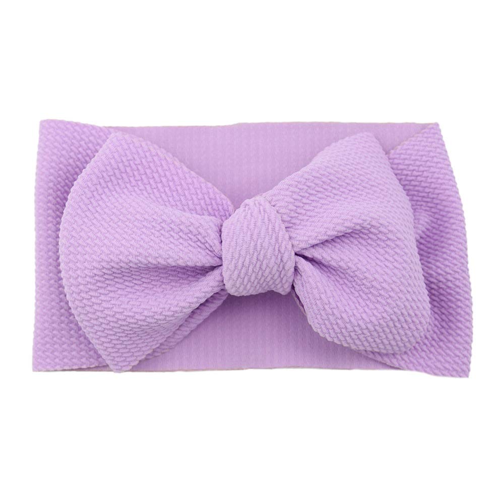 Koolgil lavender baby headband with a big bow close-up, ideal for photoshoots.