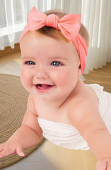 Koolgil light-green headband styled for parties and family photos with cute bow.
