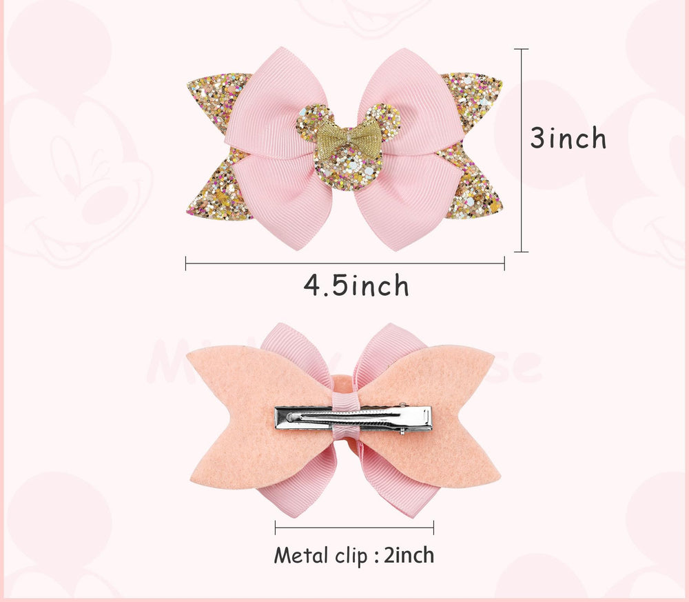 Koolgil glitter ribbon hair clip in sky blue, lightweight shimmer for party looks.