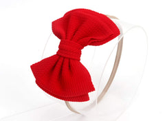 Koolgil nylon headband featuring a 5-inch bow for comfortable wear.