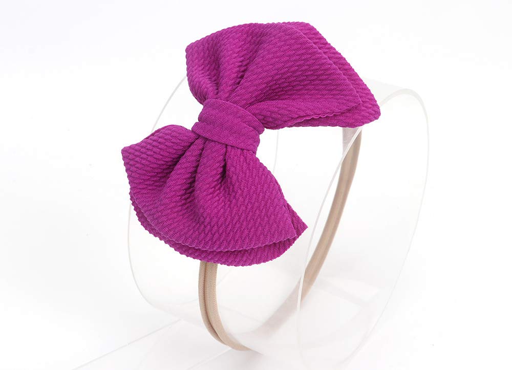 Koolgil nylon headband with soft elastic in purple for comfortable wear