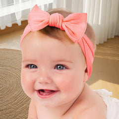Koolgil soft cotton headband turquoise closeup highlighting gentle stretch and everyday wear