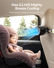 Koonie baby fan with brushless motor delivers quiet airflow under 25dB.