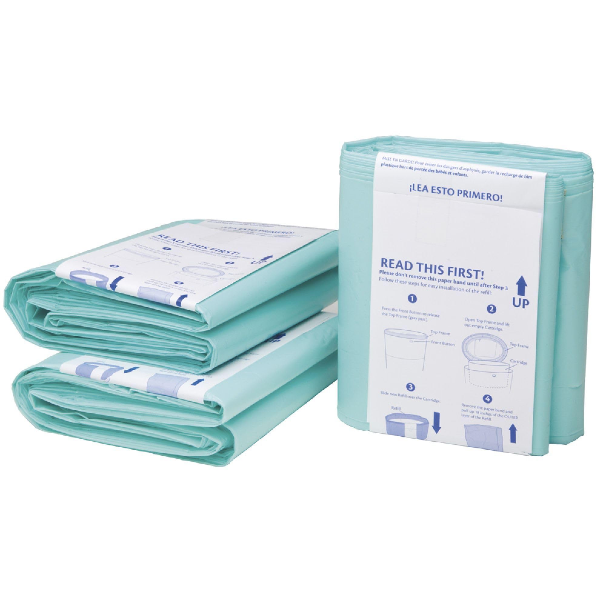 Korbell nappy bin liners biodegradable material close-up
