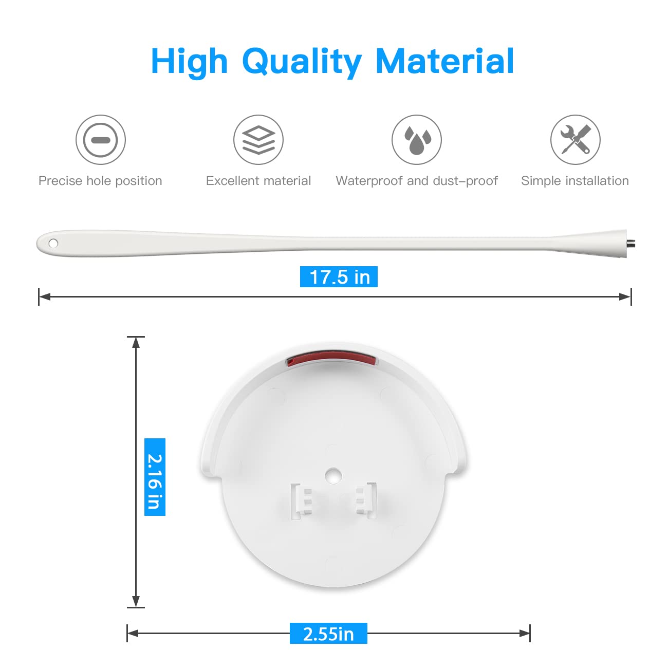 Koroao baby monitor mount with crib attachment enables flexible viewing without wall damage