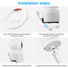Koroao Baby Monitor Mount's silicone coating keeps surfaces safe while preventing slips