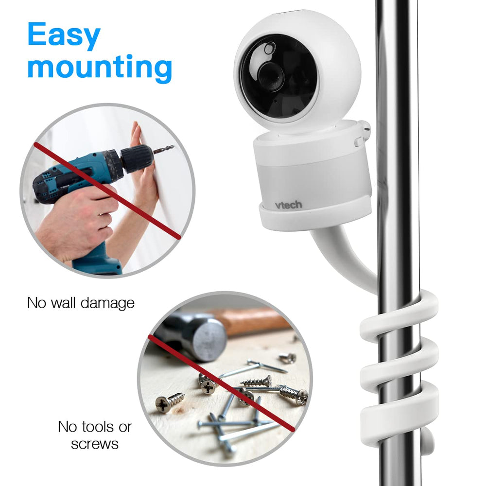 Koroao Baby Monitor Mount offers tool-free installation for quick, clean setup