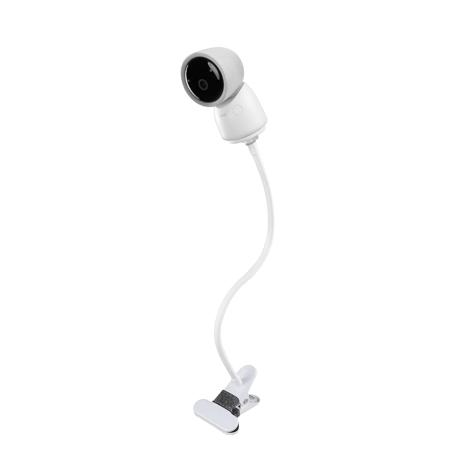 Koroao clip mount on crib edge — stable viewing without wall damage.