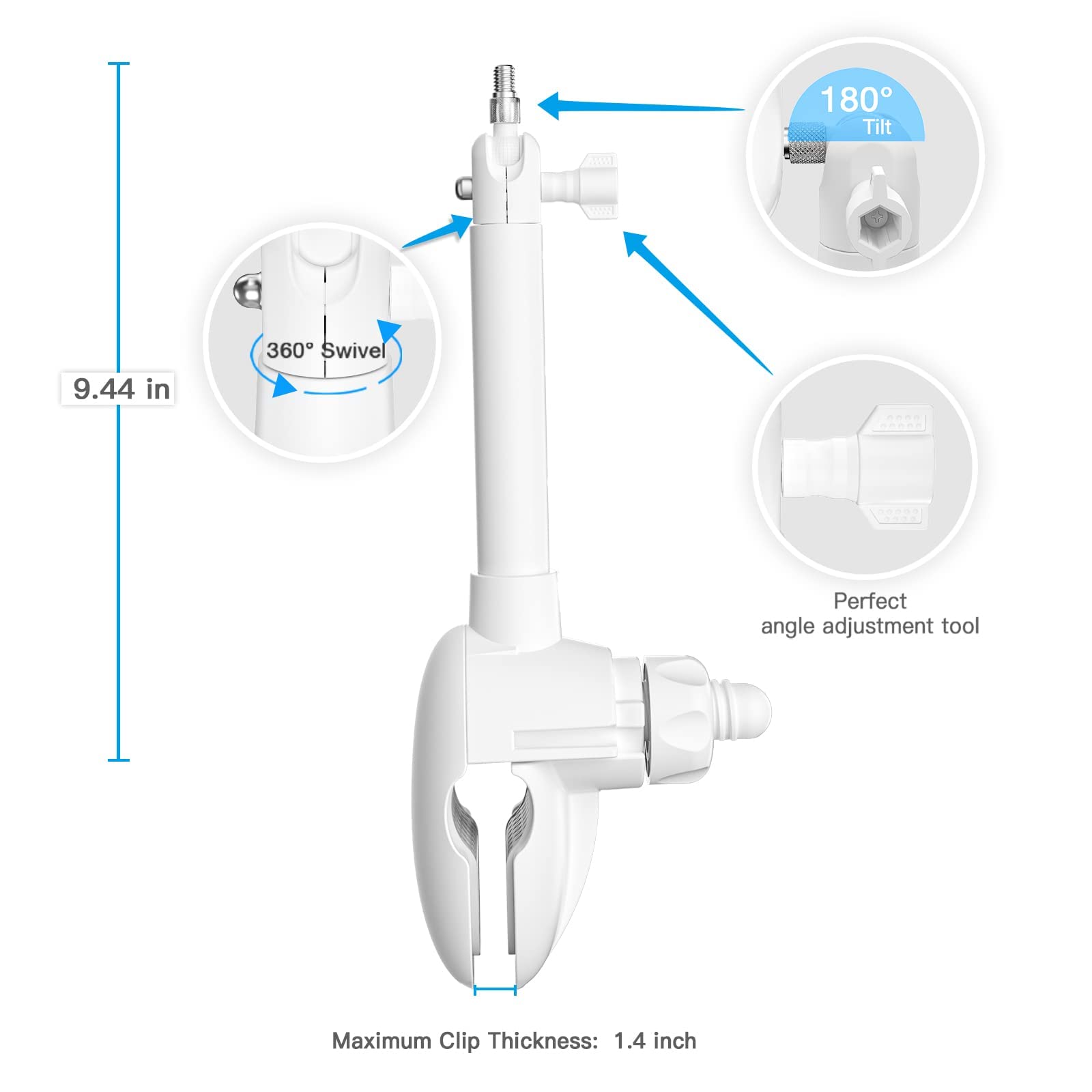 Koroao clip mount easy-install design without wall damage