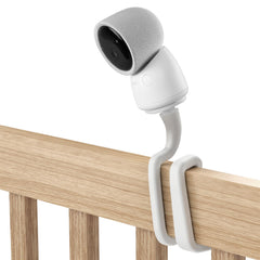 Koroao Flexible Twist Mount on crib setup for secure baby monitor positioning.