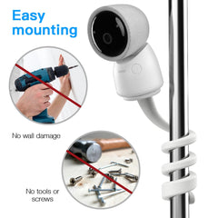 Koroao Flexible Twist Mount no-tools design enables damage-free crib mounting.