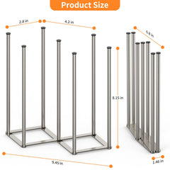 KORRTFID Foldable Bottle Drying Rack stored under cabinet demonstrates compact storage.