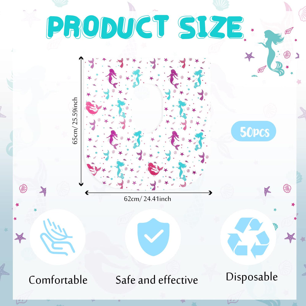 Kosiz Mermaid toilet seat cover folded for portable, easy travel.