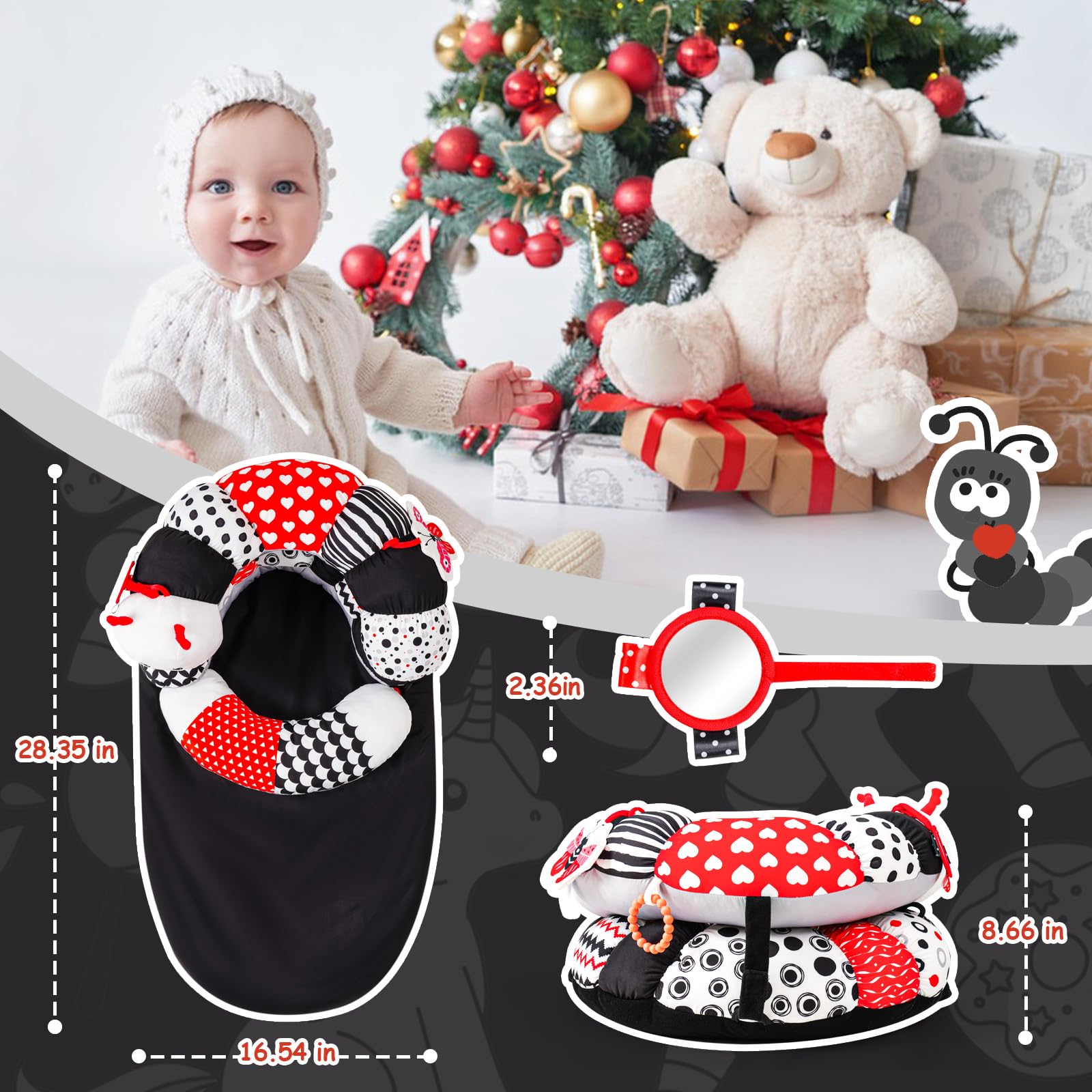 Koty Gift-ready Newborn Tummy Time Set makes a thoughtful baby gift