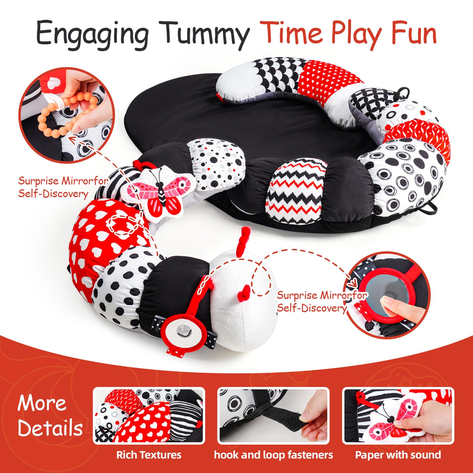 Koty Non-slip Tummy Mat keeps baby comfy on safe play surface