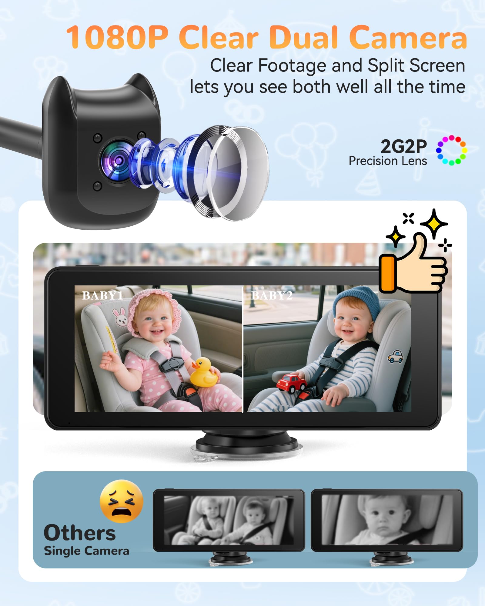 KOUENOM baby night vision demonstrates soft infrared for nighttime checks.