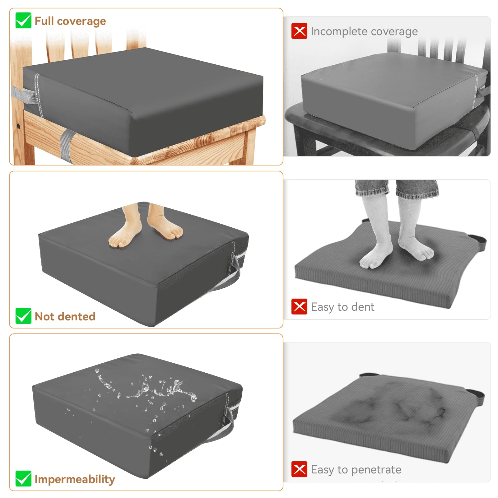 KOXUIUF washable cover simplifies cleaning after spills and messes.