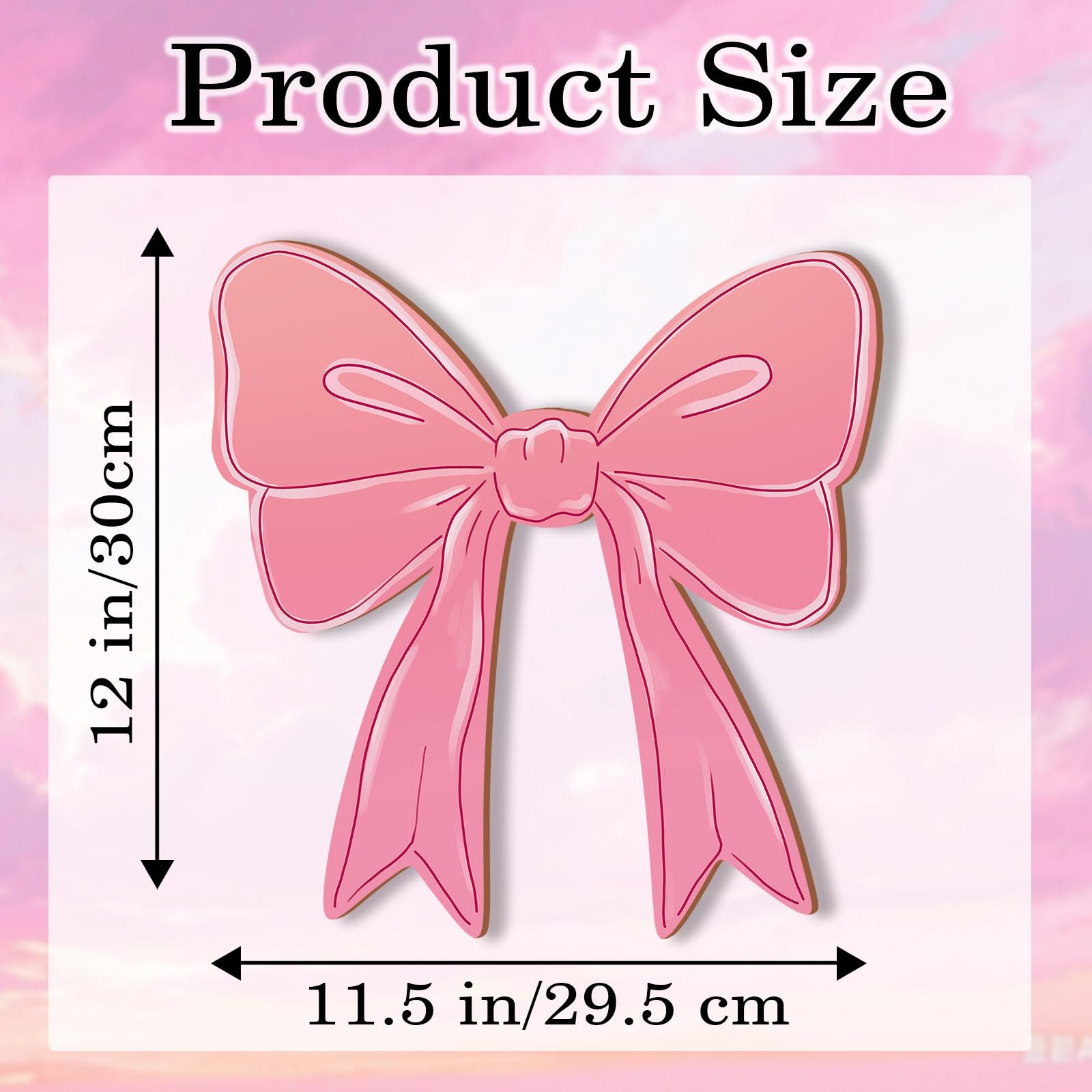 KOYILTD coquette wall art pink bow adds playful accent for chic spaces