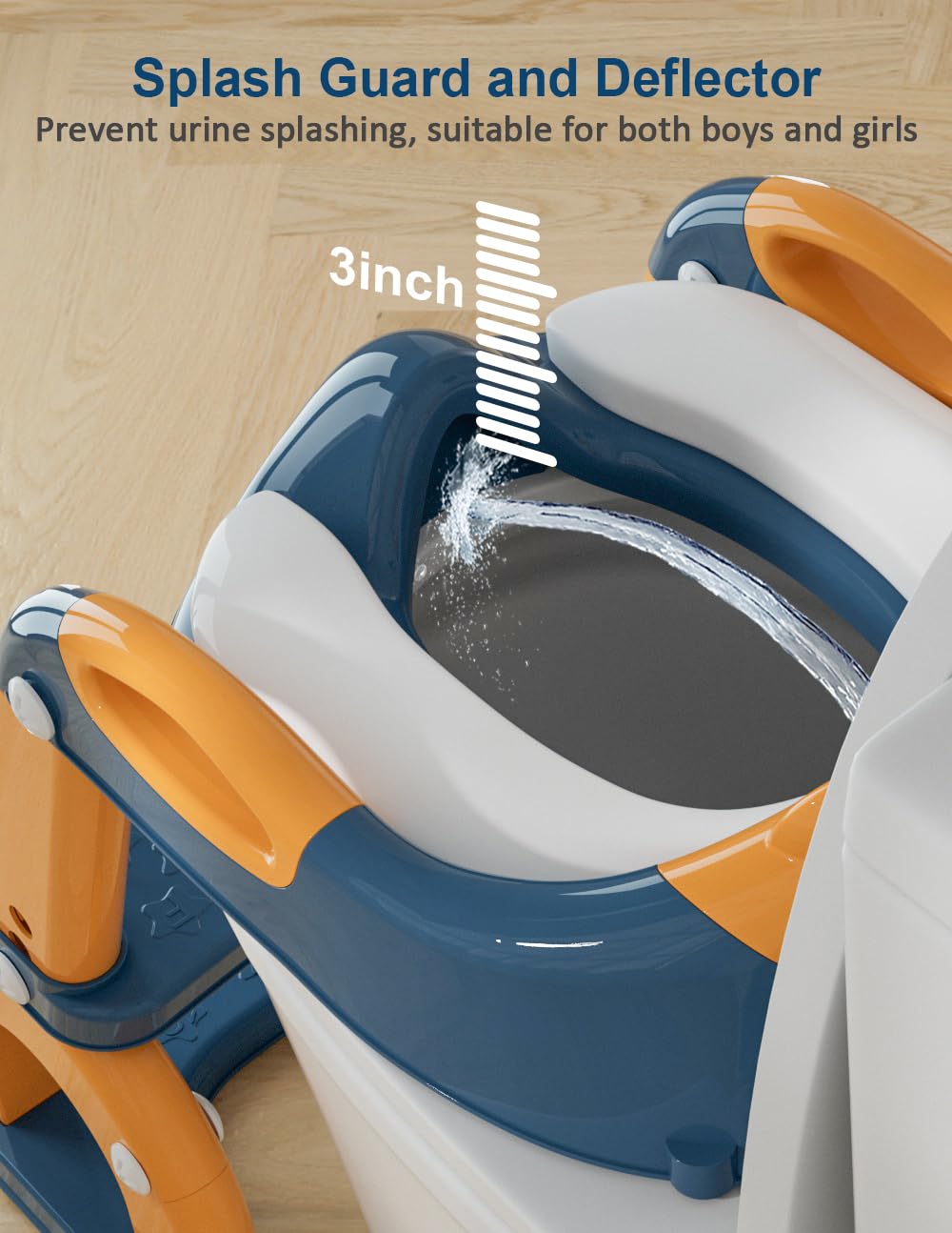 Koyosnier potty-seat-adjustable-height grows with your child for a better fit.