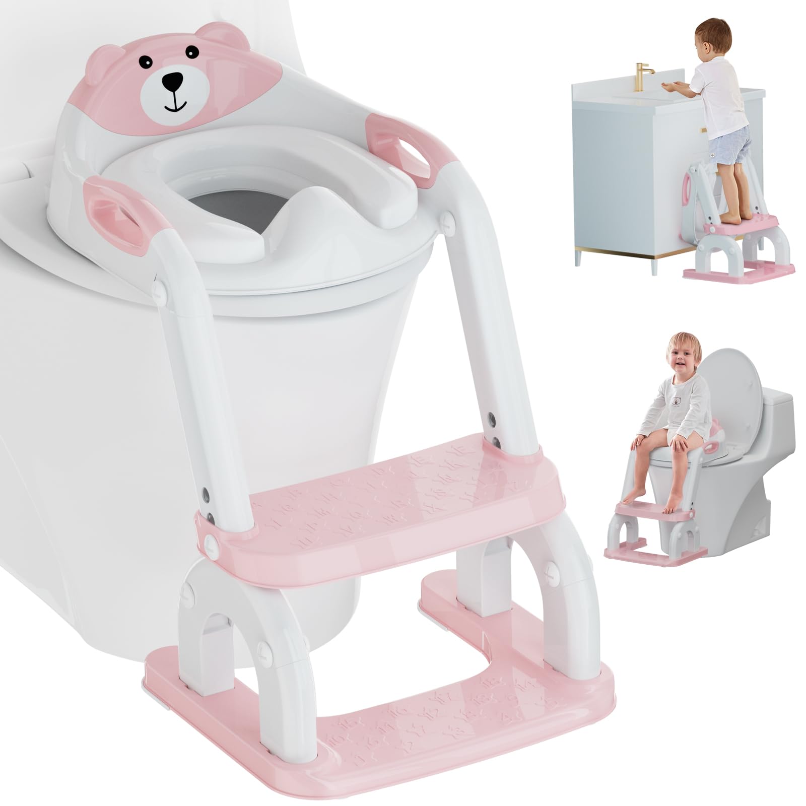 Koyosnier potty seat arc-structure provides stable training base.