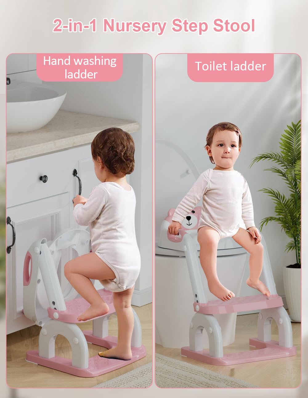 Koyosnier potty seat foldable design enables compact storage and travel.