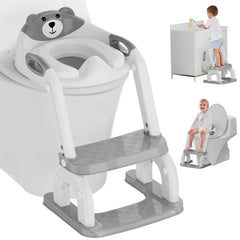 Koyosnier potty seat front view highlights sturdy arch for stability.