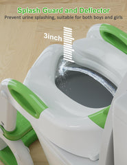 Koyosnier potty seat non-slip base keeps it secure on floors.