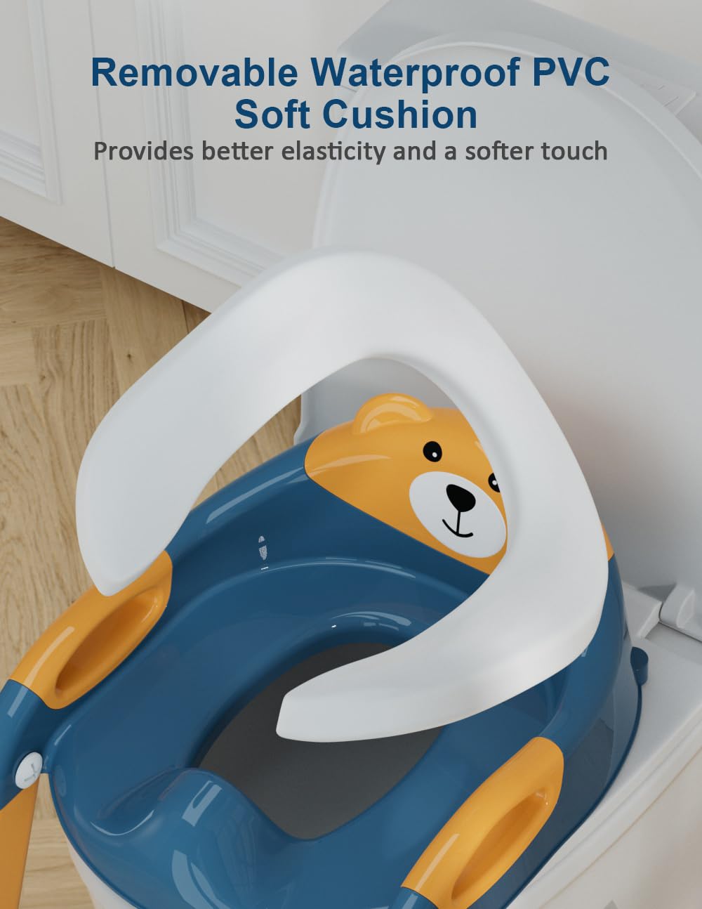 Koyosnier potty-seat-soft-cushion offers comfortable seating for sensitive skin.