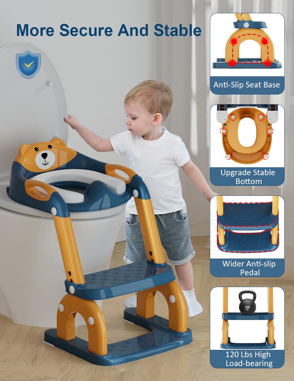 Koyosnier potty-seat-splash-guard helps contain messes during potty time.