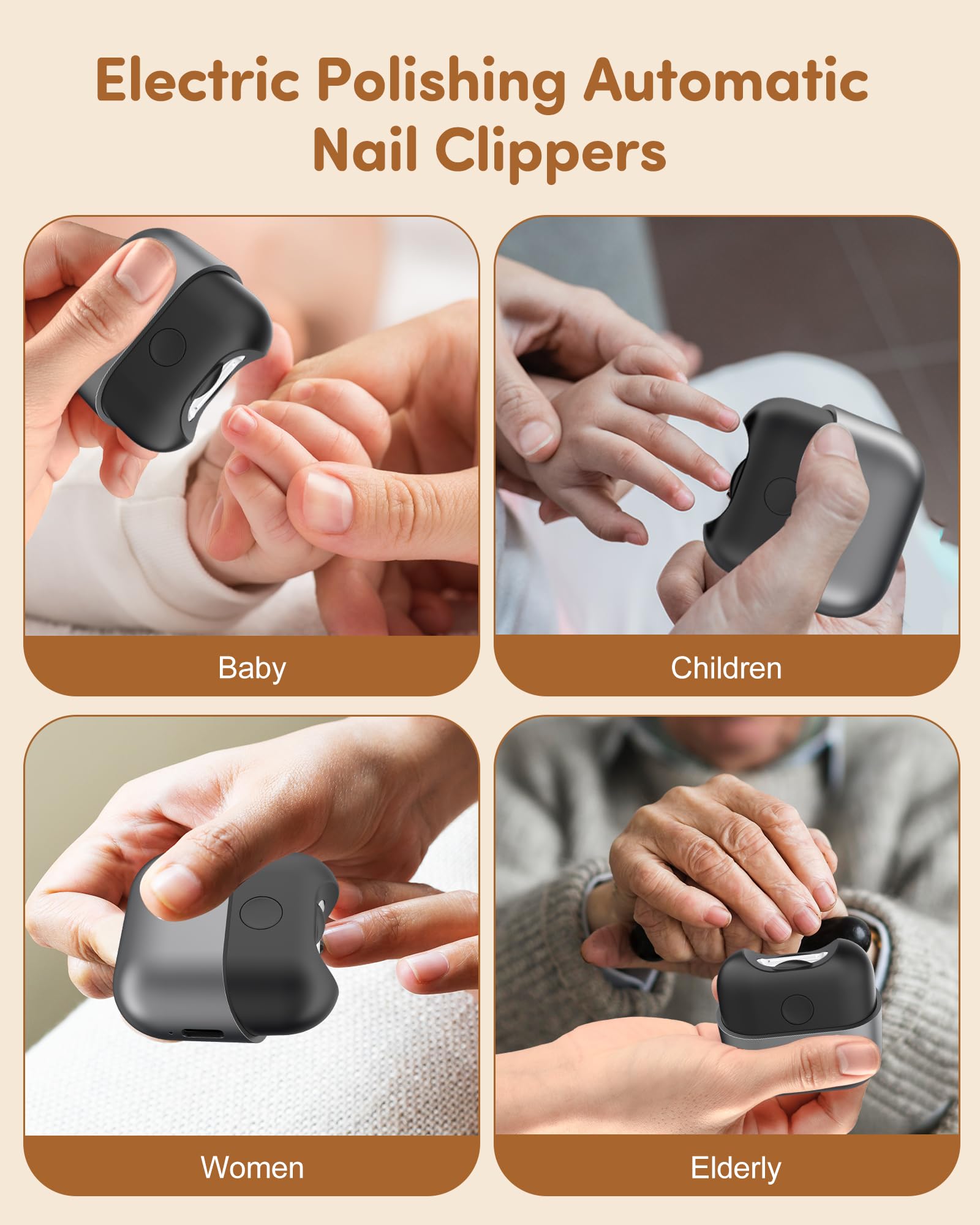 KoziHarmni high-speed mode for faster adult nail trimming.