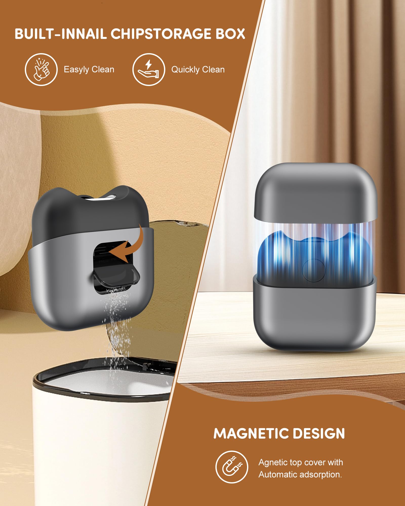 KoziHarmni magnetic cover keeps blades safe when not in use.