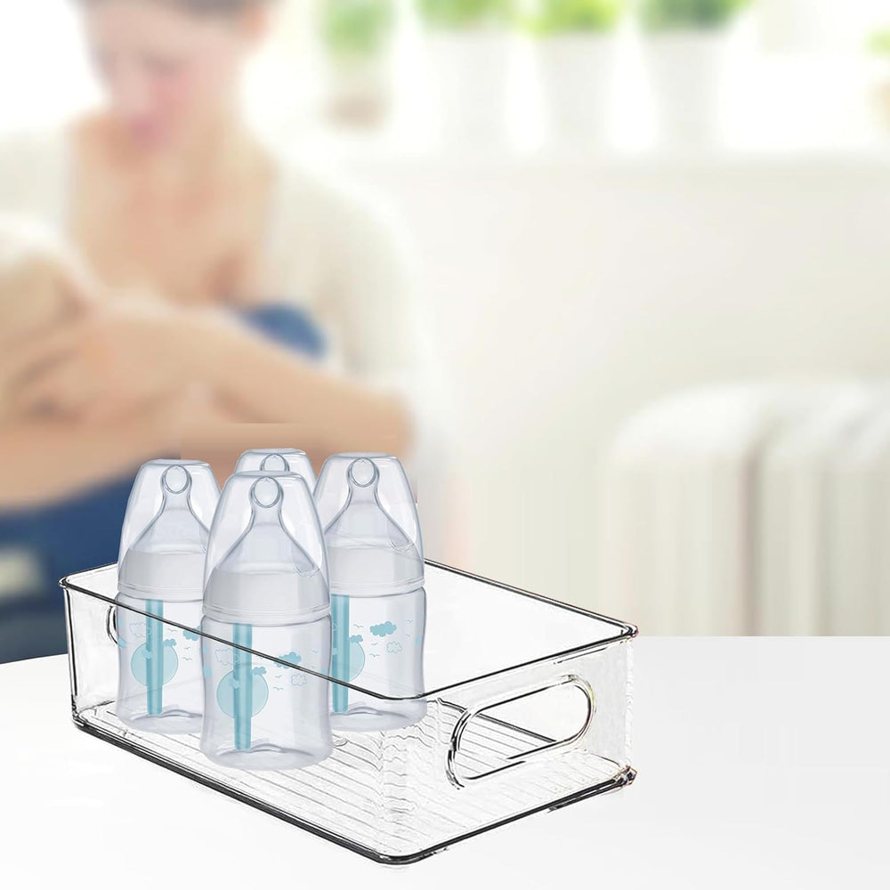 KPPTYTY Baby Bottle Organizer side handles enable easy transport.