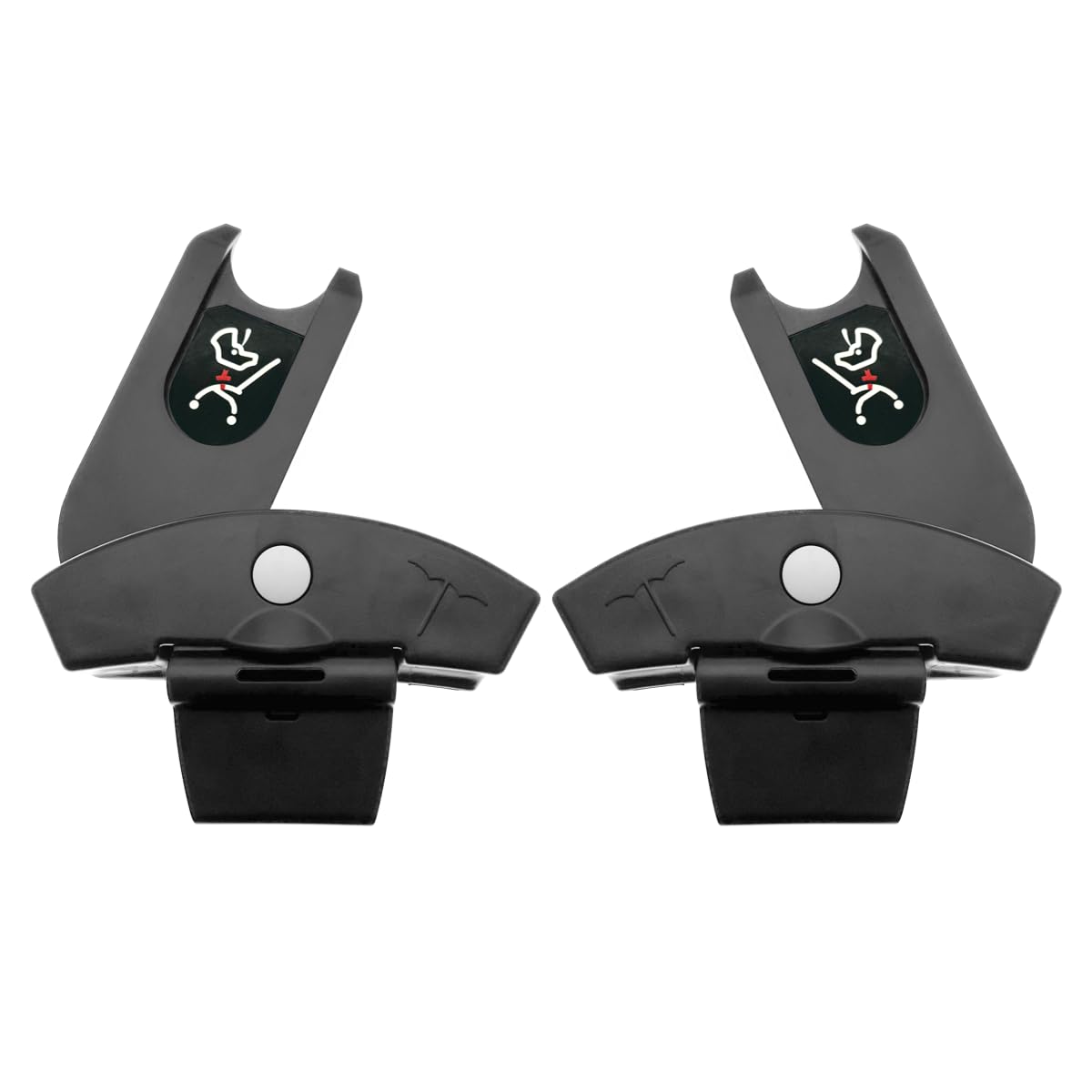 KPY car seat adapter with L-shaped clip secures YOYO stroller for quick car-ready setup.