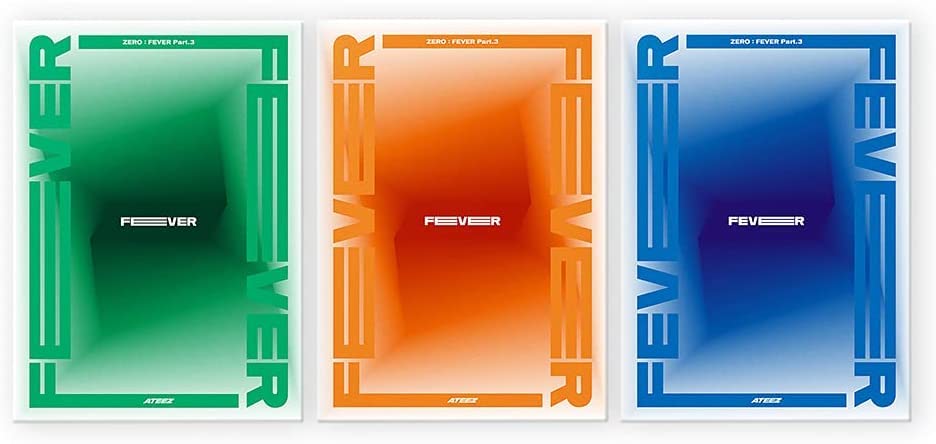 KQ Ent. ATEEZ ZERO: FEVER Part.3 album cover artwork ideal for display and fans.