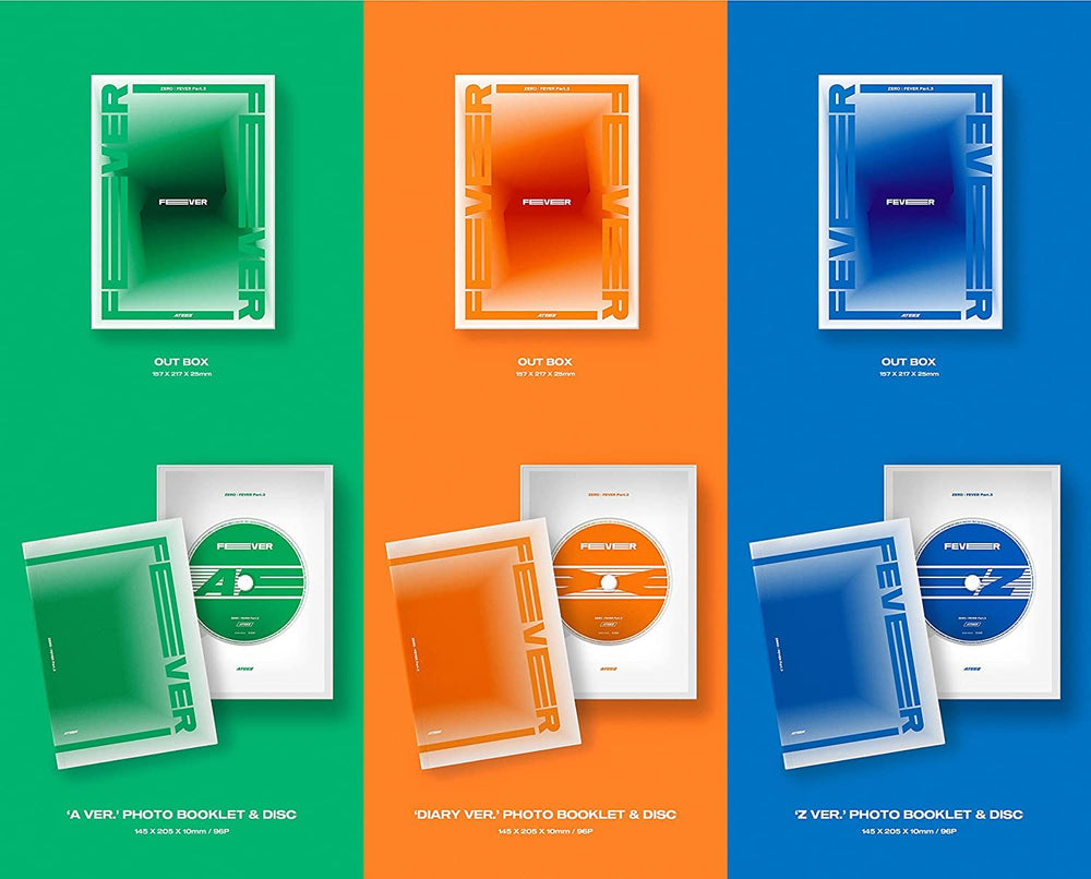 KQ Ent. ATEEZ ZERO: FEVER Part.3 packaging detail enhances the gift-ready presentation.