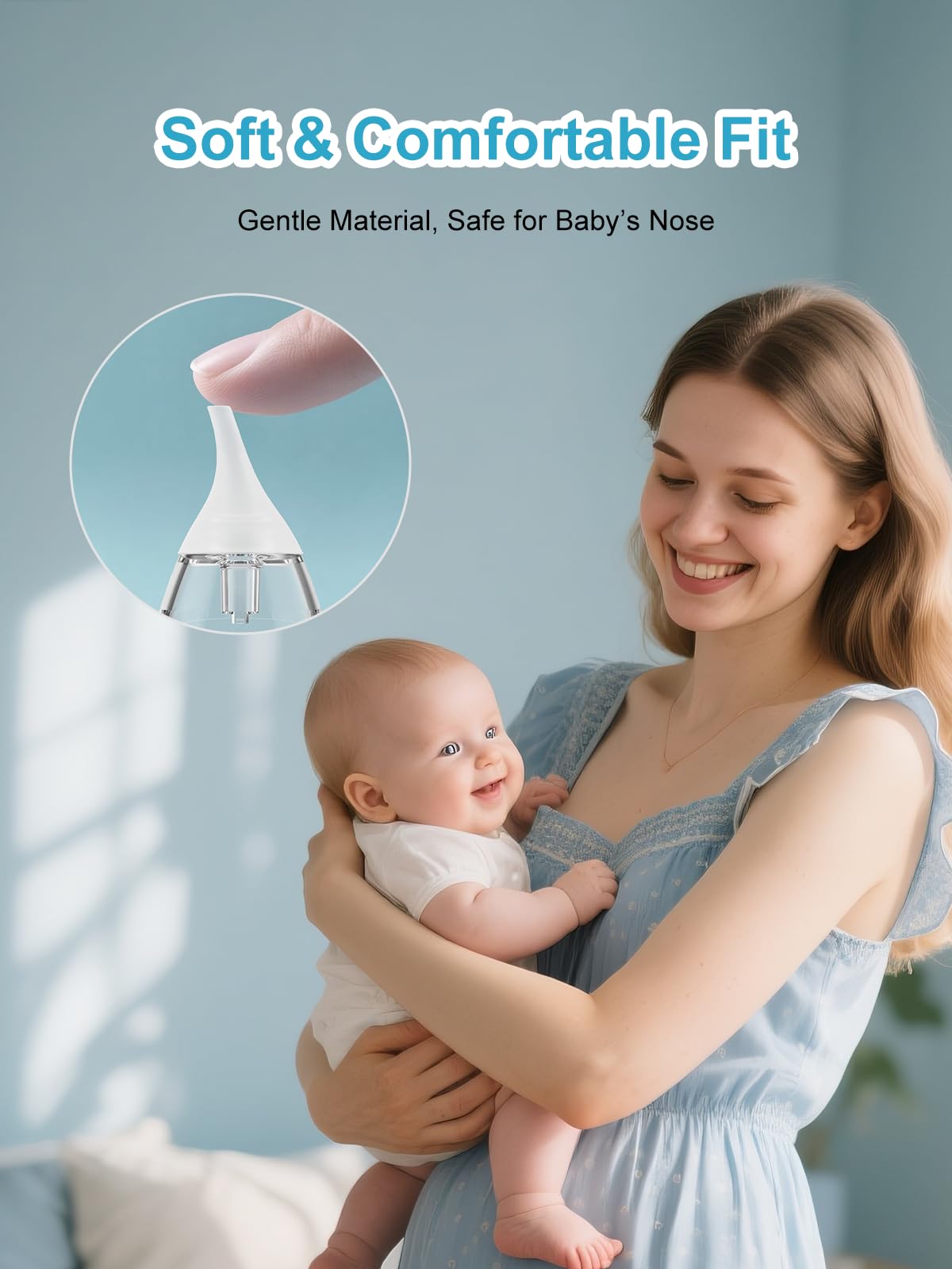KQNWEWEOFN funnel tip offers deeper reach for congested noses
