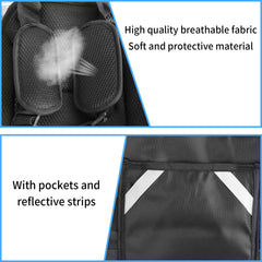 KQSNBG adjustable harness grey color shows sleek universal fit for ATV and snowmobile rides
