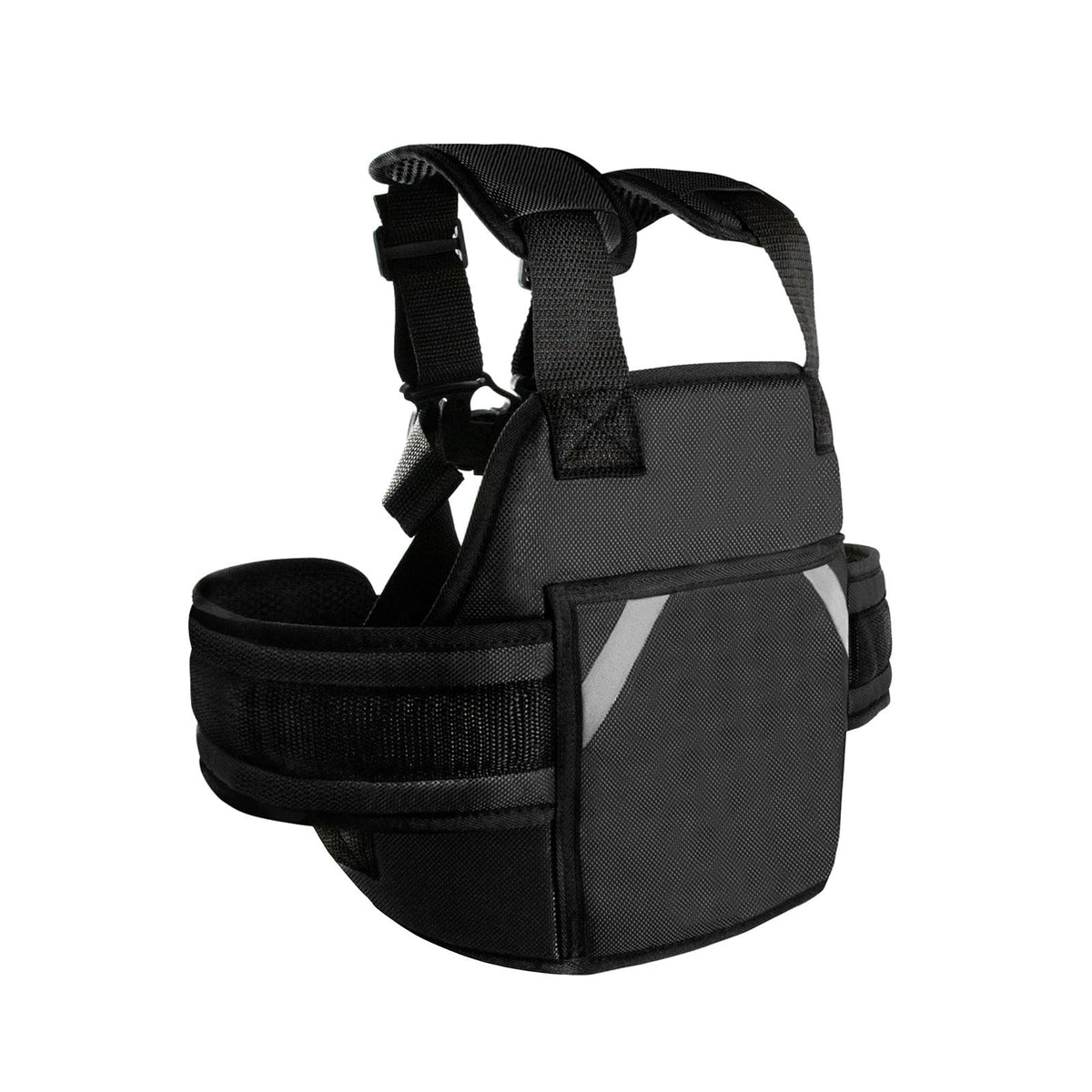 KQSNBG adjustable harness closeup showing oxford cloth material for durability and comfort