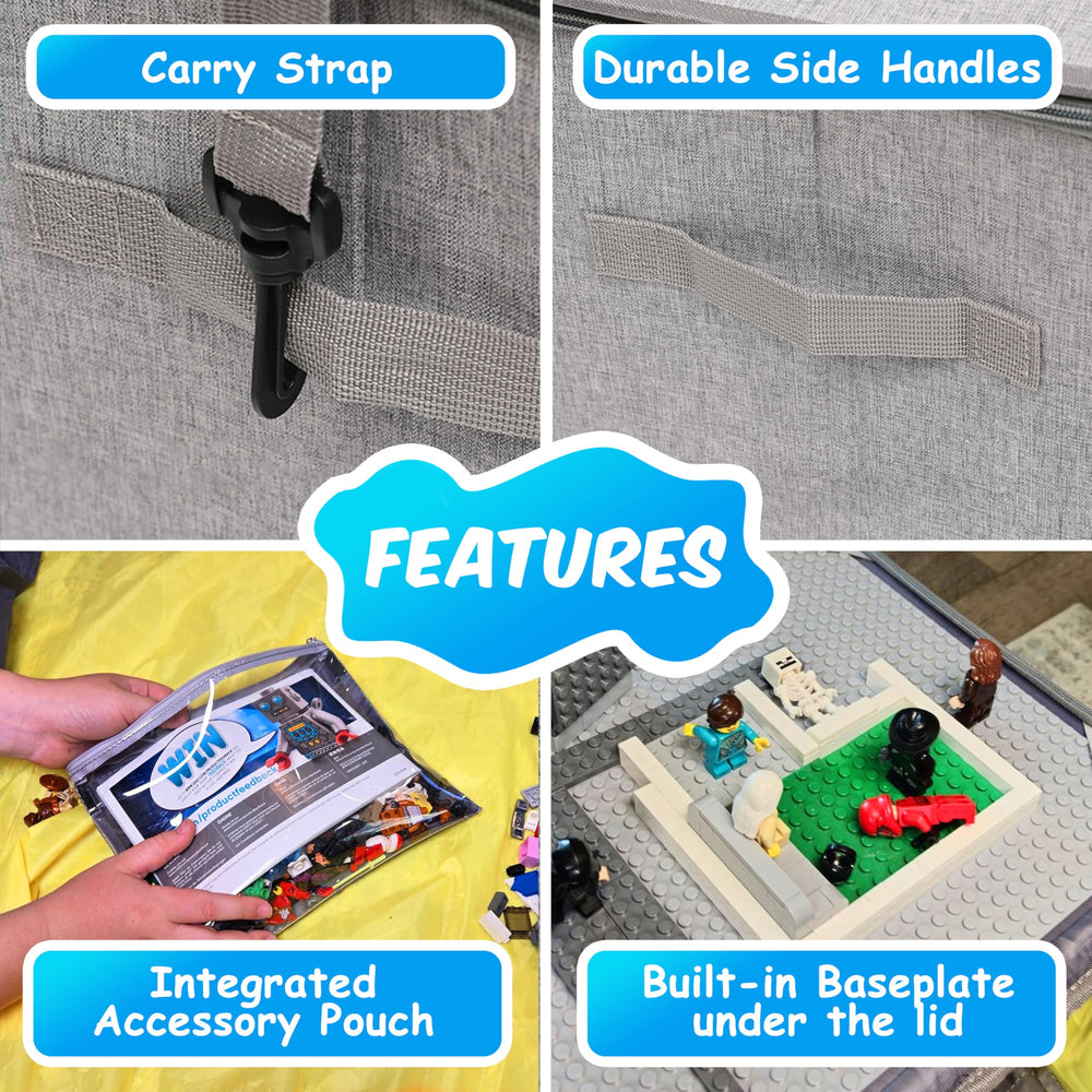 Kreative Kollector BrickCaddy 11x11 cube-friendly size fits standard shelves