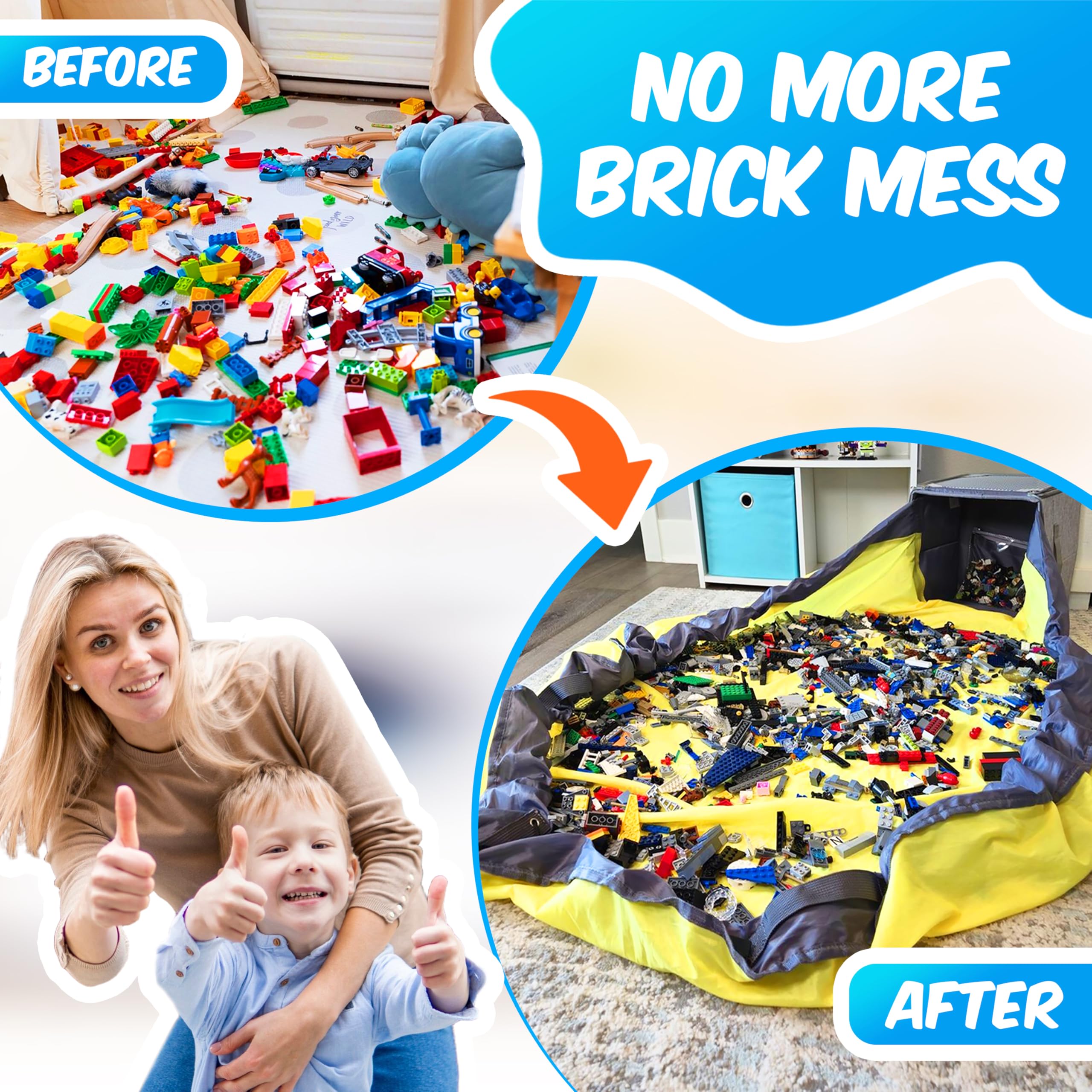 Kreative Kollector BrickCaddy lid with built-in baseplate for LEGO builds