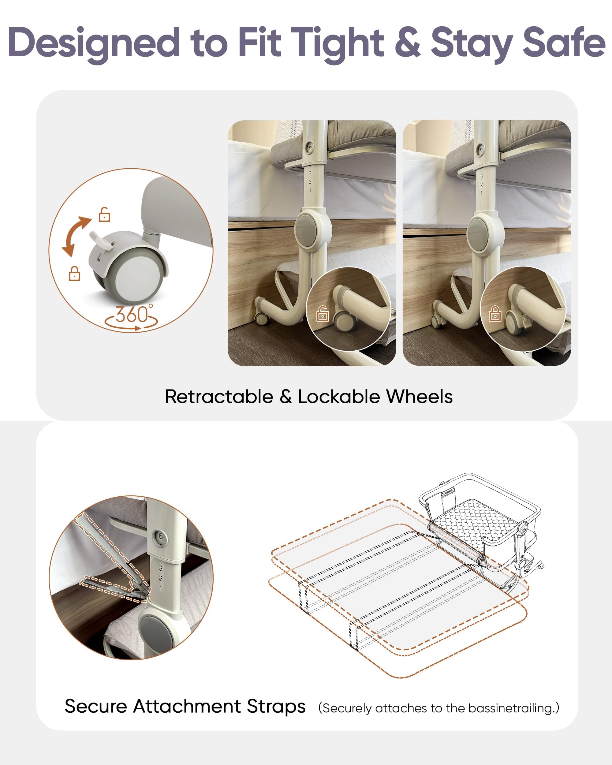 KRIDDO light-grey model with foldable design supports travel and easy storage