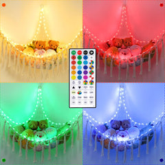 Krislait hammock remote demonstrates 20-color options for mood lighting.